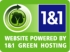 We are Green Hosted: Website powered by 1&1 Green Hosting