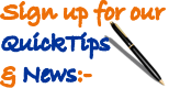 Requires your name and e-mail only. Details used for e-mailing news and tips only. If you are concerned please see our privacy policy - link at bottom of page.